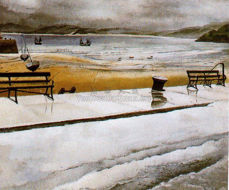 Wet Morning - St Ives - 斯坦利·斯宾塞